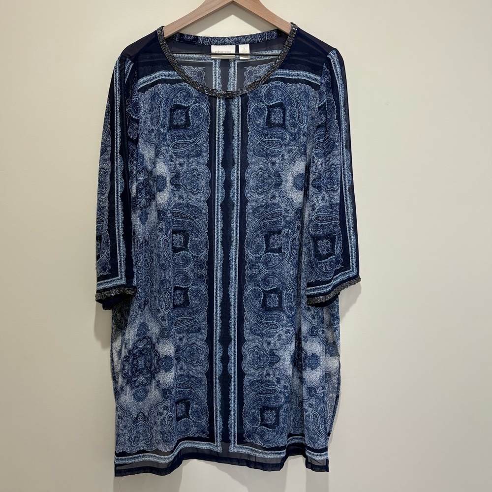 Chicos Women’s Sheer Tunic Top